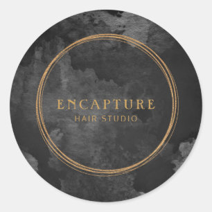 Adesivo Mármore Negro e Dourado aspecto Metálico