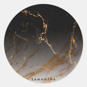 Adesivo Mármore Preto e Branco