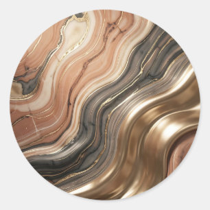 Adesivo Mármore Veio de Ouro de Luxo Padrão Abstrato Fluid