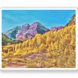 Adesivo Maroon Bells Vinyl Sticker