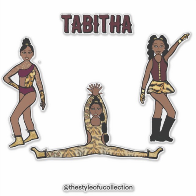 Adesivo Maroon Tiger Dancer #1 (Frente)