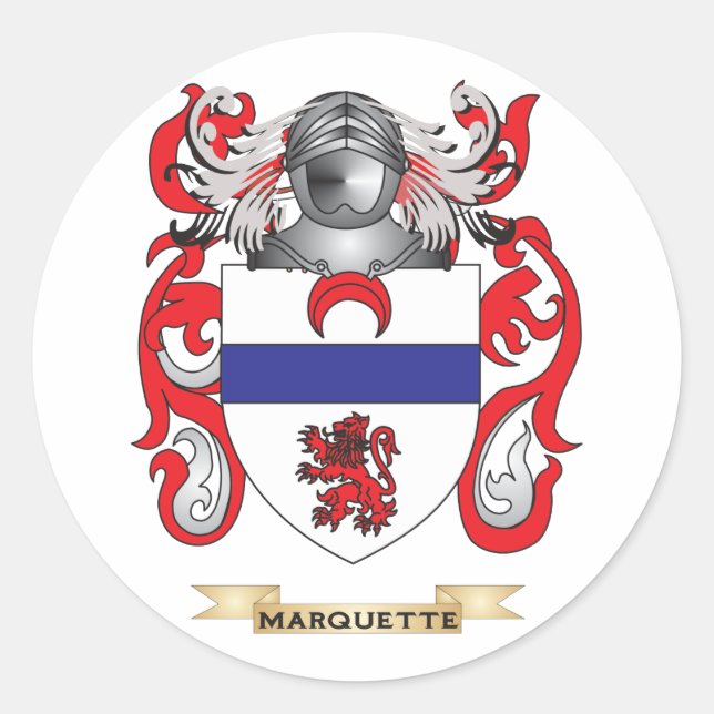 Adesivo Marquette Casaco de Braços (Crest Familiar) (Frente)