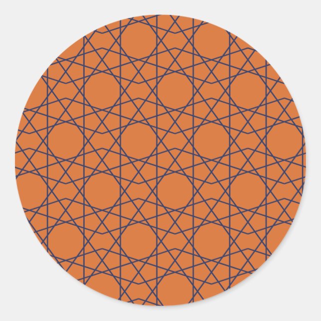 Adesivo Marrakech Índigo Geometria (Frente)