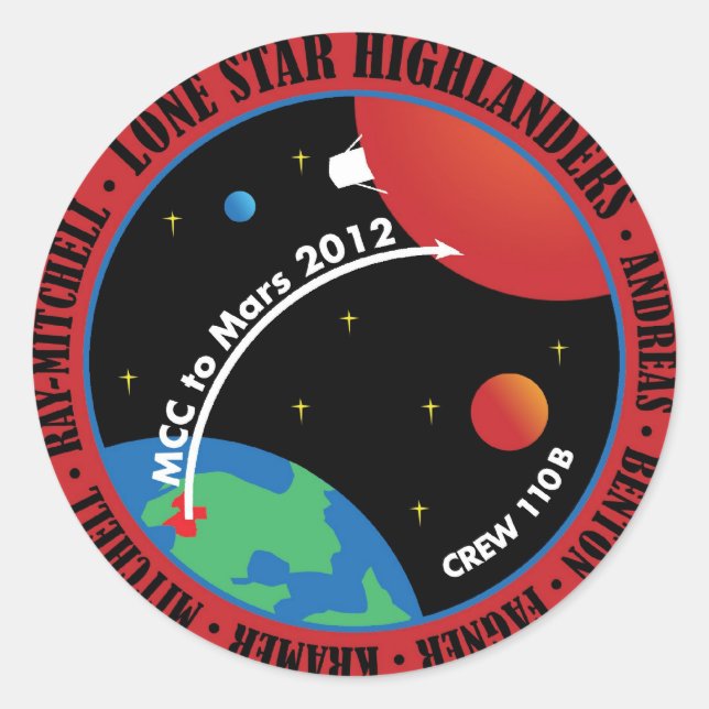 Adesivo Mars 101 Sticker 2011 (Frente)