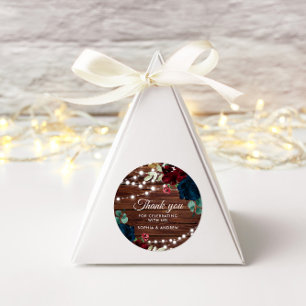 Adesivo Marsala & Marinho Rustic Weding Cercle Sticker