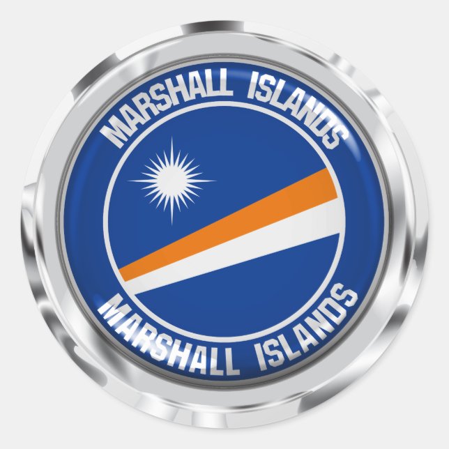 Adesivo Marshall Islands Round Emblem (Frente)