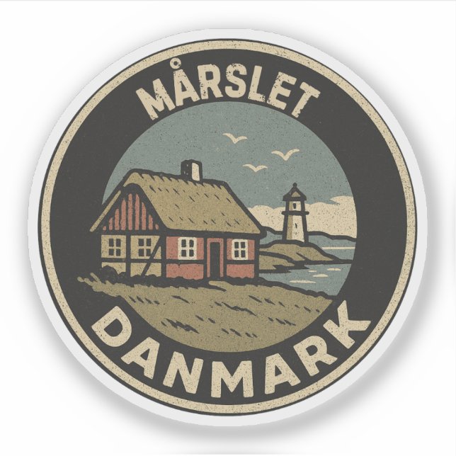 Adesivo Mårslet, Dinamarca Danmark  (Frente)