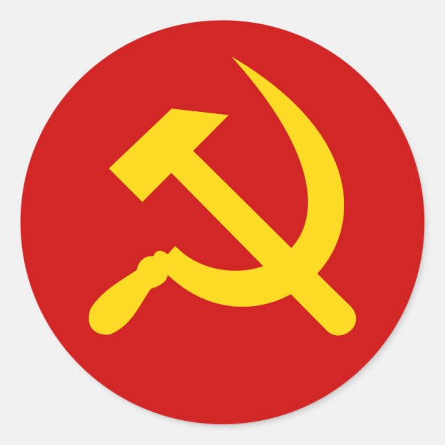 Adesivo Martelo comunista e foice (Frente)