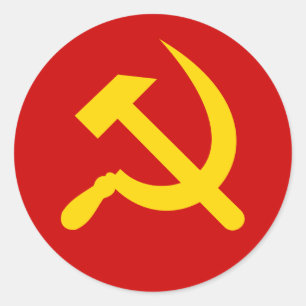 Adesivo Martelo comunista e foice