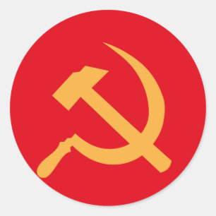 Adesivo martelo e foice de URSS do cccp