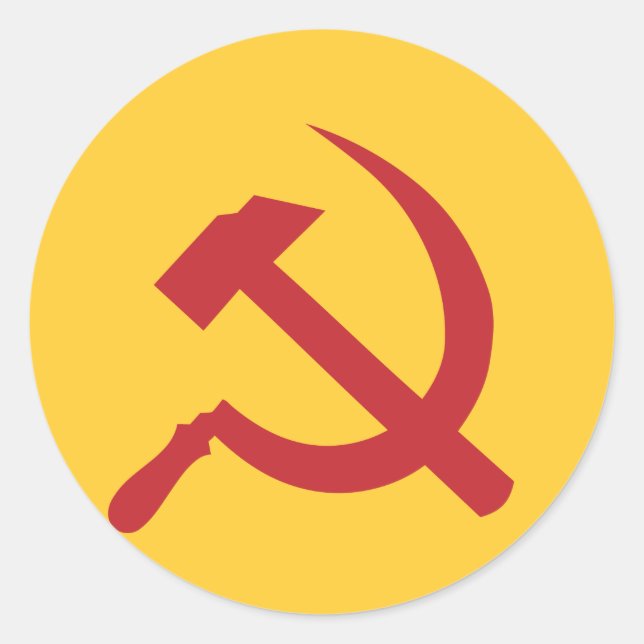 Adesivo martelo e foice do cccp ussr (Frente)
