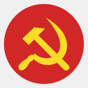 Adesivo Martelo e foice do comunismo
