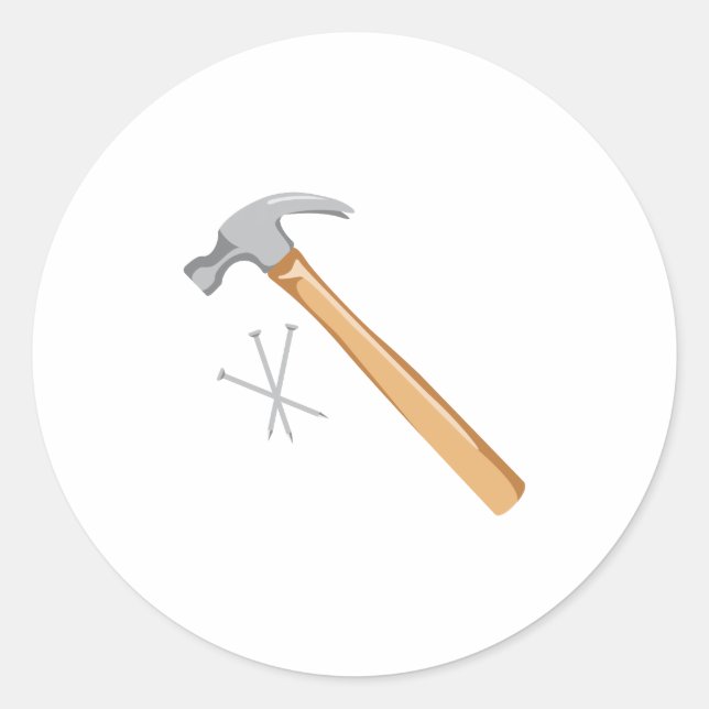 Adesivo Martelo e Unhas (Frente)