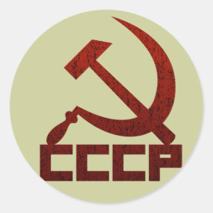 Adesivo Martelo & foice de CCCP
