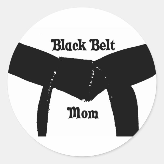 Adesivo Martial Arts Black Belt (Frente)