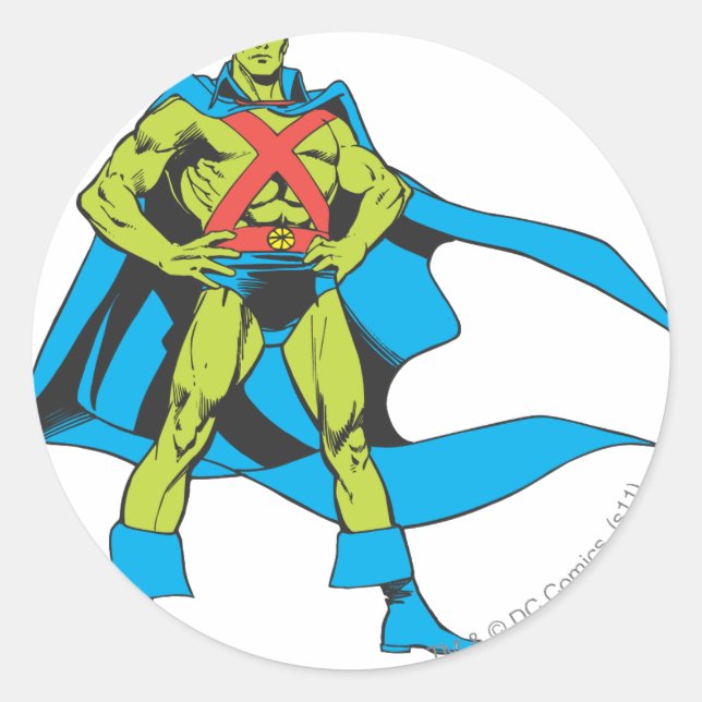Adesivo Martian Manhunter Poses (Frente)