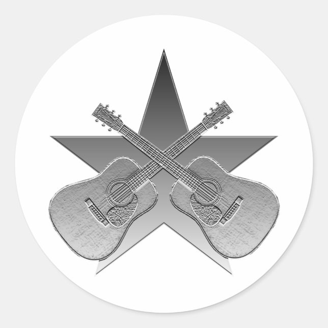 Adesivo Martin D28 Estrela Metálica (Frente)