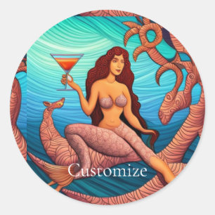 Adesivo Martini Mermaid Thunder_Cove de cabelos longos
