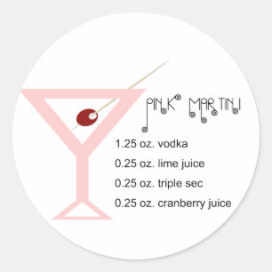 Adesivo Martini Stickers Rosa