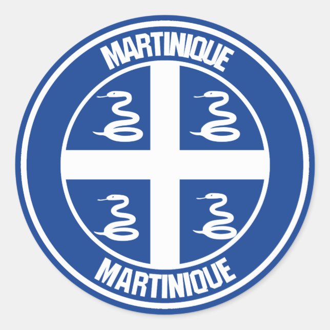 Adesivo Martinica Round Emblem (Frente)