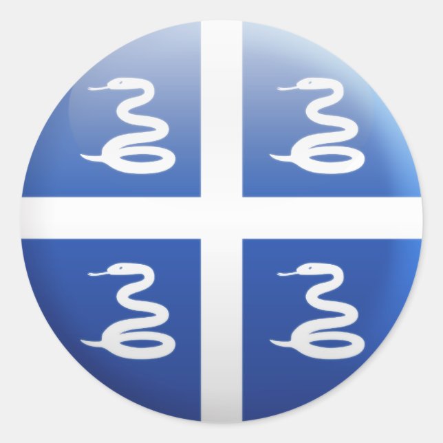 Adesivo Martinique Flag (Frente)