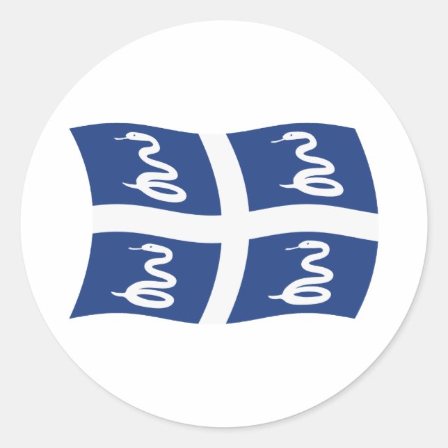 Adesivo Martinique Flag Sticker (Frente)