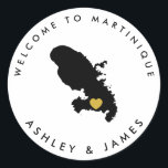 Adesivo Martinique Wedding Welcome Sticker for Box, Bag<br><div class="desc">Use este adesivo para rotular as bolsas de boas-vindas ou as caixas de tratamento para seus convidados fora do hotel,  e bem-vindos à Martinica!</div>