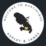 Adesivo Martinique Wedding Welcome Sticker for Box, Bag<br><div class="desc">Use este adesivo para rotular as bolsas de boas-vindas ou as caixas de tratamento para seus convidados fora do hotel,  e bem-vindos à Martinica!</div>