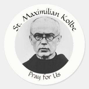 Adesivo Mártir do católico do St. Maximilian Kolbe