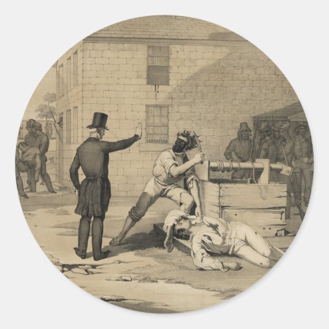 Adesivo Martírio de Joseph & Hiram Smith na prisão de Cart (Frente)