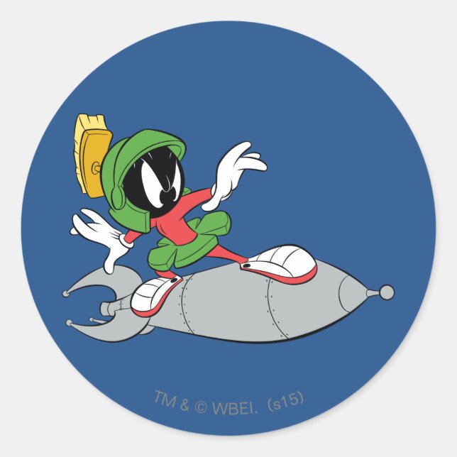 Adesivo MARVIN, MARTIAN™ Riding Rocket (Foguete itinerante (Frente)