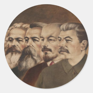 Adesivo Marx, Engels, Lenin, e Stalin