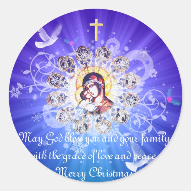 Adesivo Mary e Jesus (Frente)