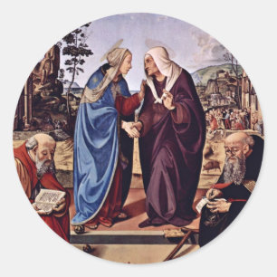 Adesivo Mary e St. Elizabeth São Nicolau e St. Anthon