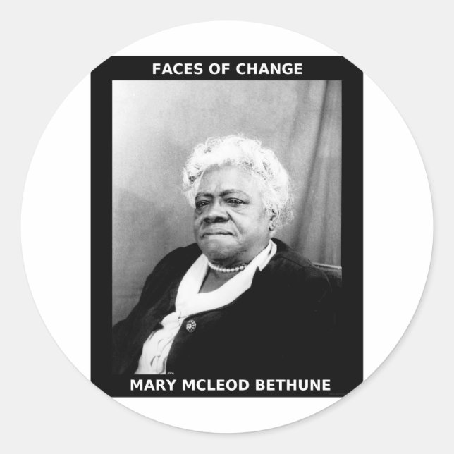 Adesivo Mary McLeod Bethune (Frente)