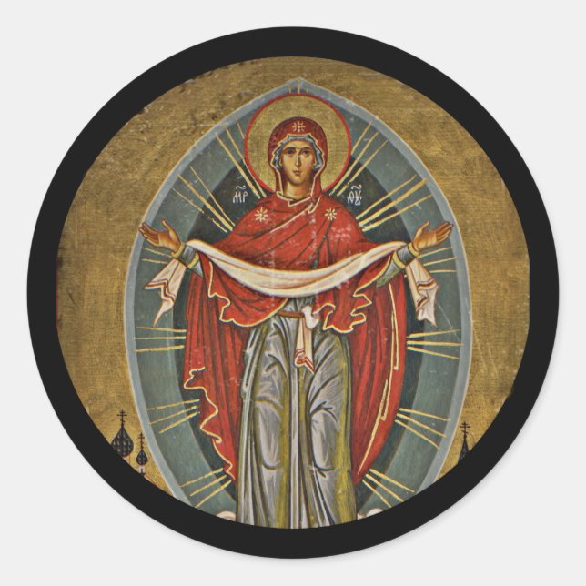 Adesivo Mary Protector Theotokos (Frente)