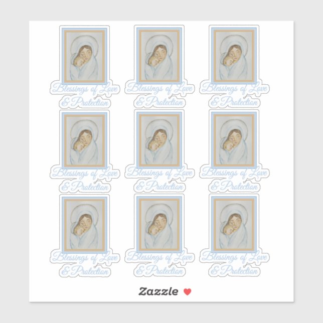 Adesivo Mary’s Mantle Vinyl Sticker Set – Blessings Love (Folha)