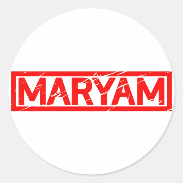 Adesivo Maryam Stamp (Frente)
