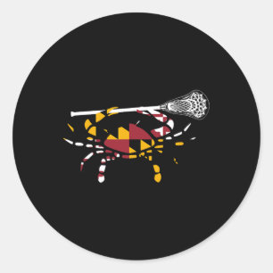 Adesivo Maryland Crab Lacrosse Boys Stick Lax Sister Broth