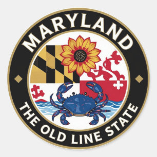 Adesivo MARYLAND Emblema da Herança da Baía de Chesapeake