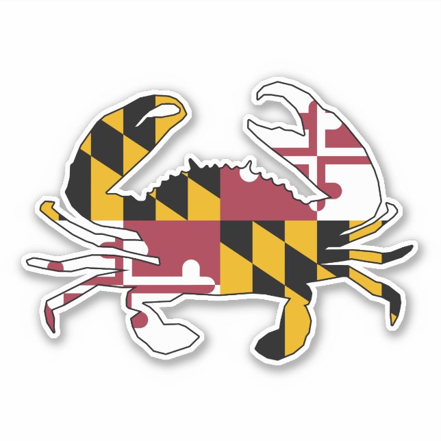 Adesivo Maryland Flag Crab (Frente)