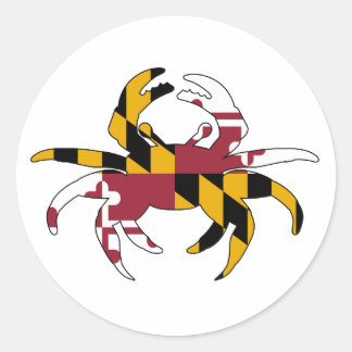 Adesivo Maryland Flag Crab