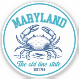 Adesivo Maryland Old Line State Gift for Nature Lover