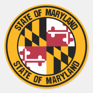 Adesivo Maryland Round Emblem