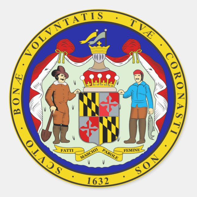 Adesivo Maryland State Seal (Frente)