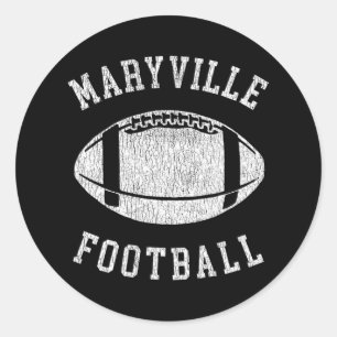 Adesivo Maryville Futebol Angustiado Vintage Anos 80 Throw