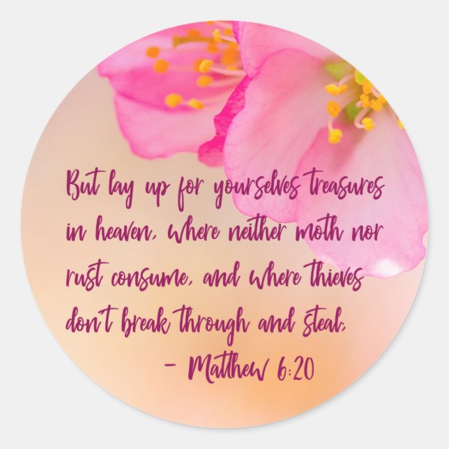 Adesivo Mas Deite-Se Para Si, Christian Floral (Frente)