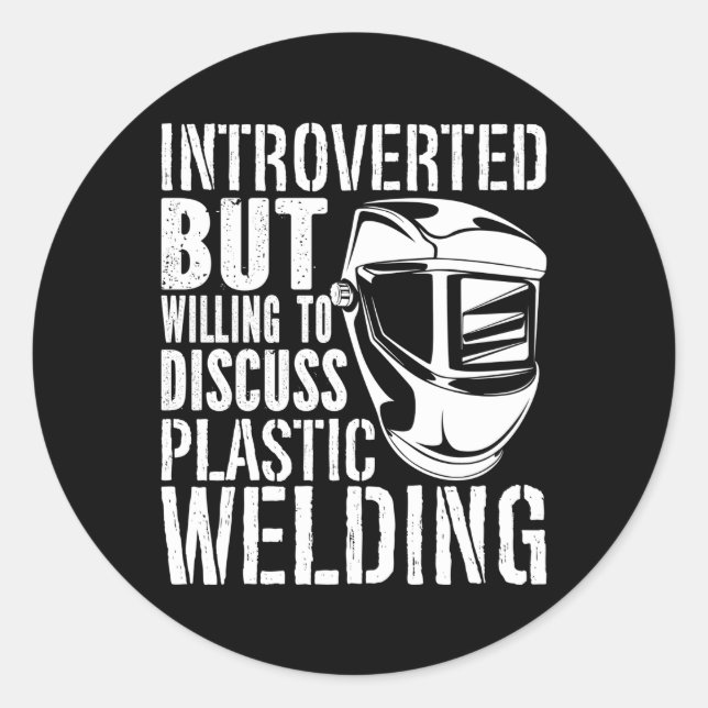 Adesivo Mas Dispostos A Discutir A Soldadura De Plástico (Frente)