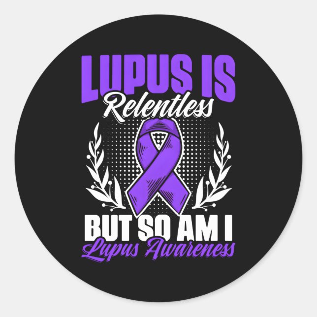 Adesivo Mas Eu Também Sou A Consciência Do Lupus Da Fita R (Frente)