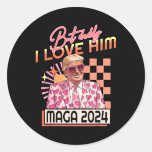 Adesivo Mas Pai Eu O Amo Mega 2024 Donald Trump Back 4